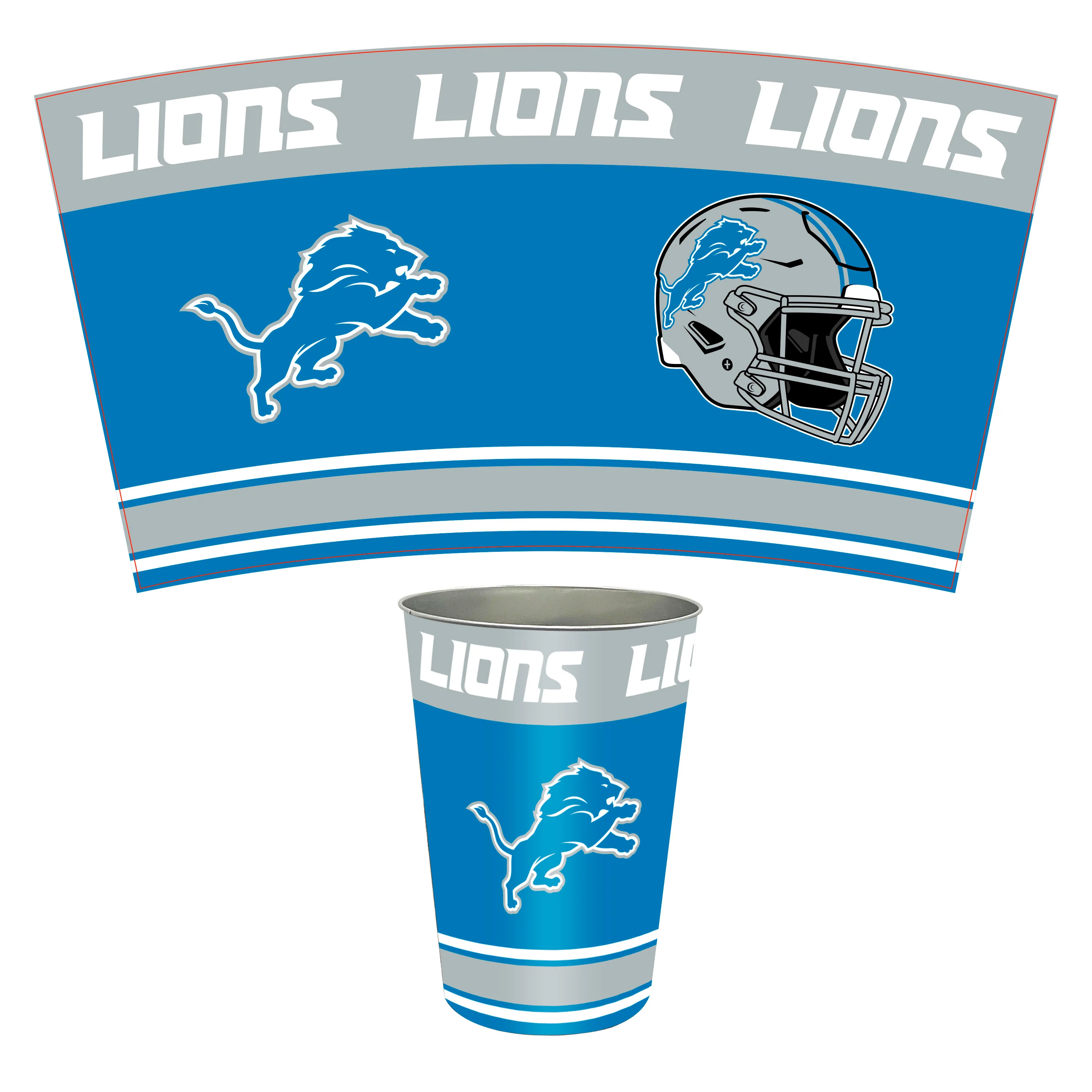 NFL Tin Wastebasket - Image 23