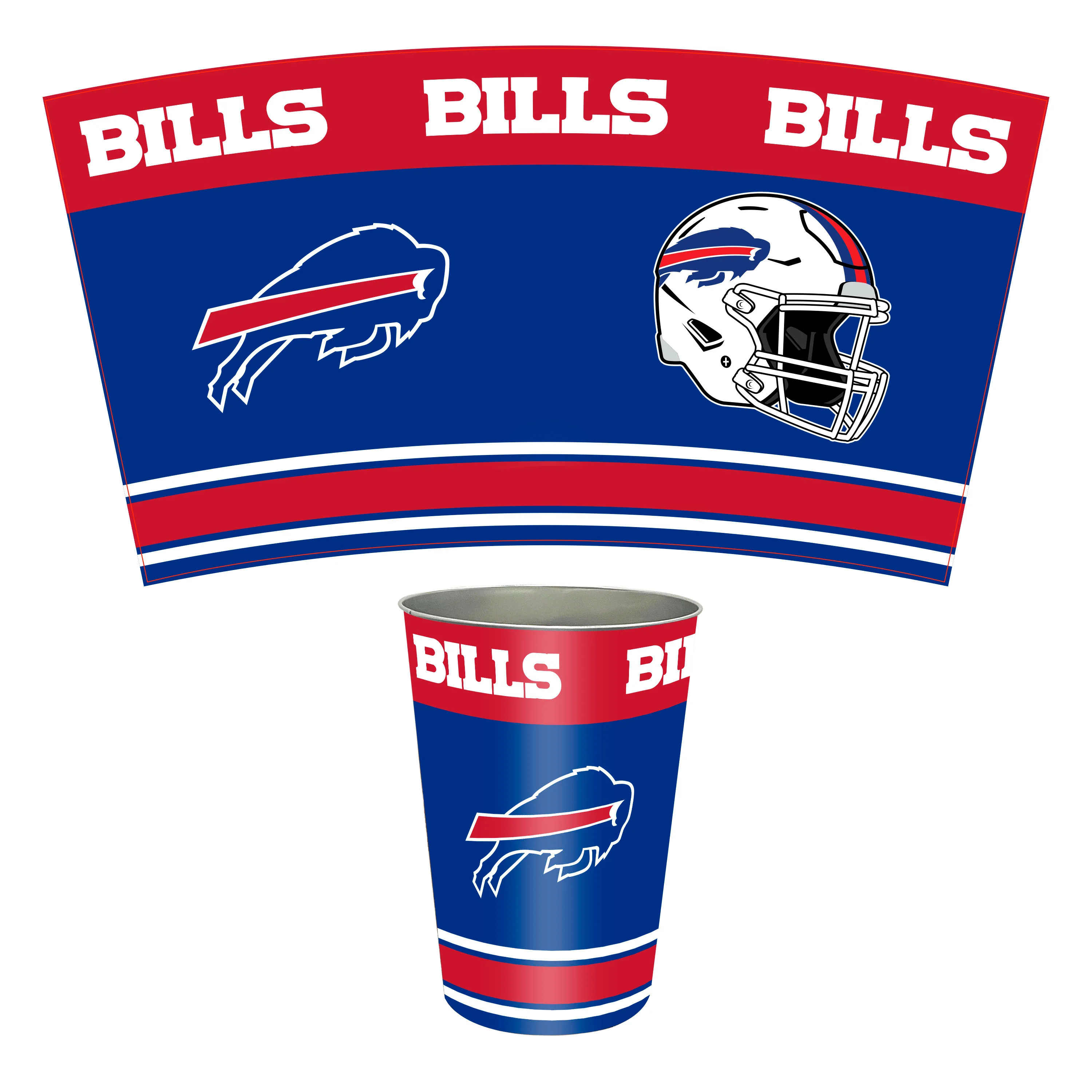 NFL Tin Wastebasket - Image 30