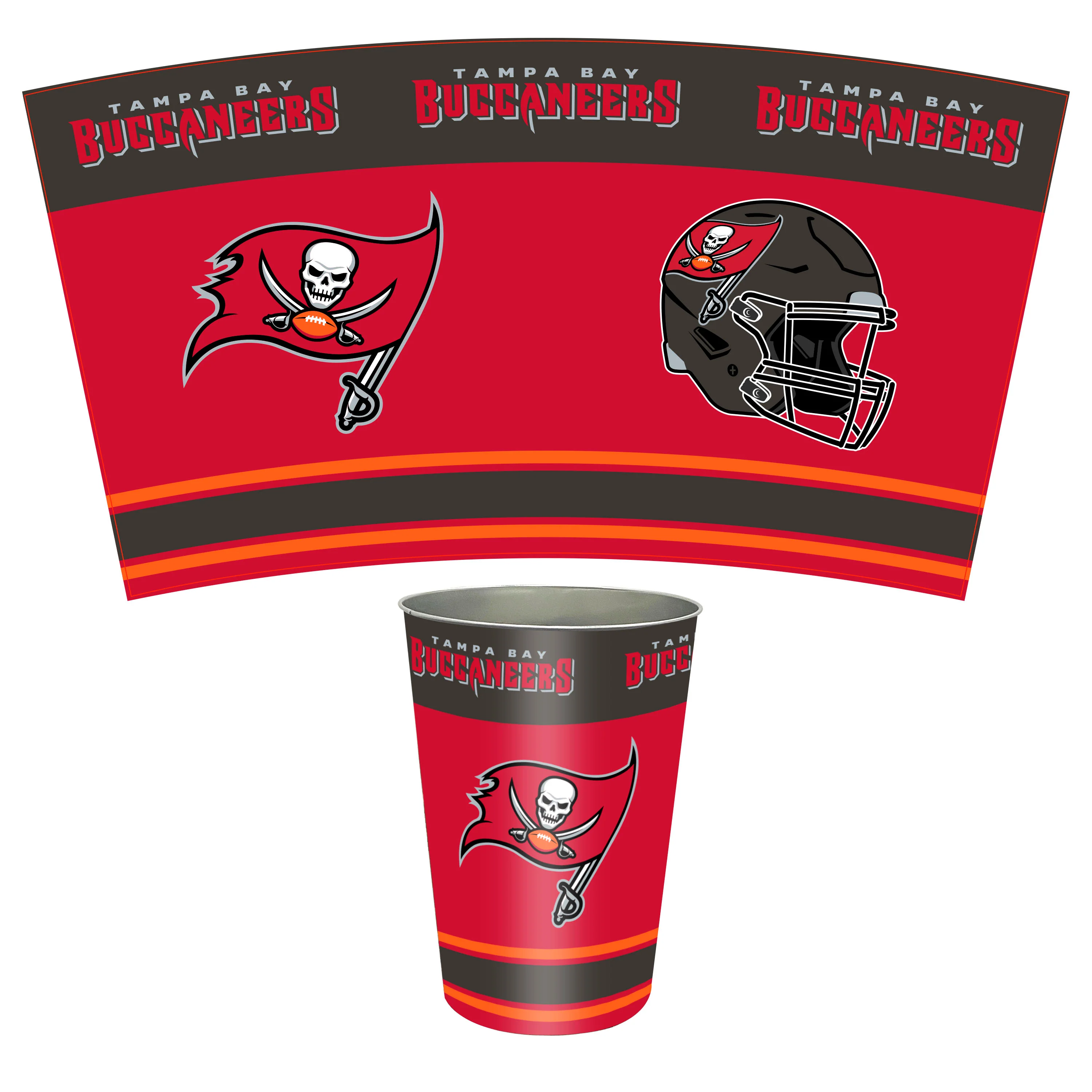 NFL Tin Wastebasket - Image 5
