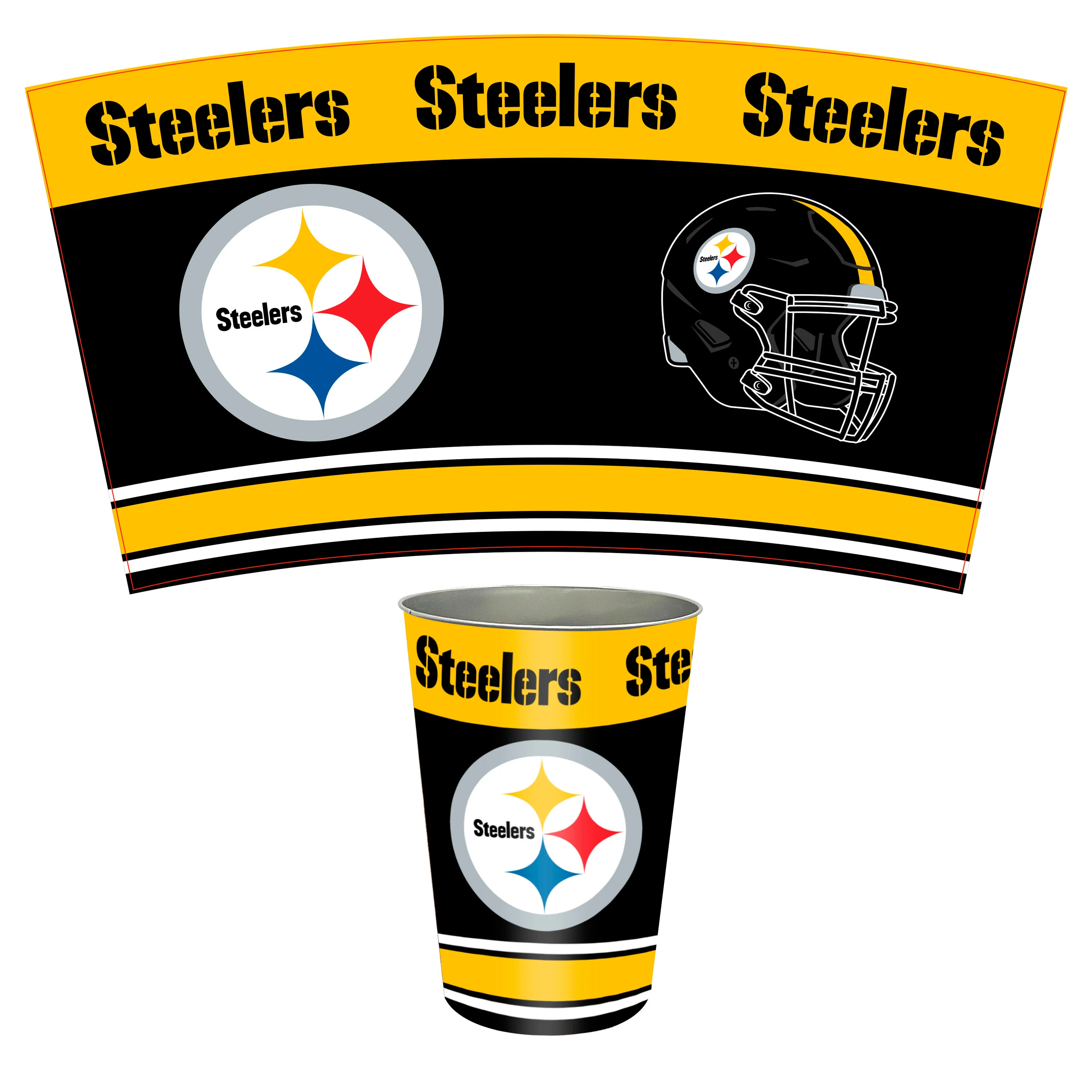 NFL Tin Wastebasket - Image 6