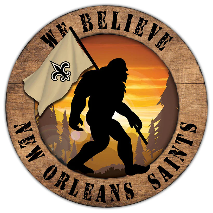NFL We Believe Bigfoot Sign - Image 20