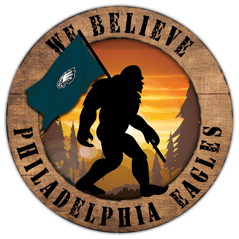 NFL We Believe Bigfoot Sign - Image 29