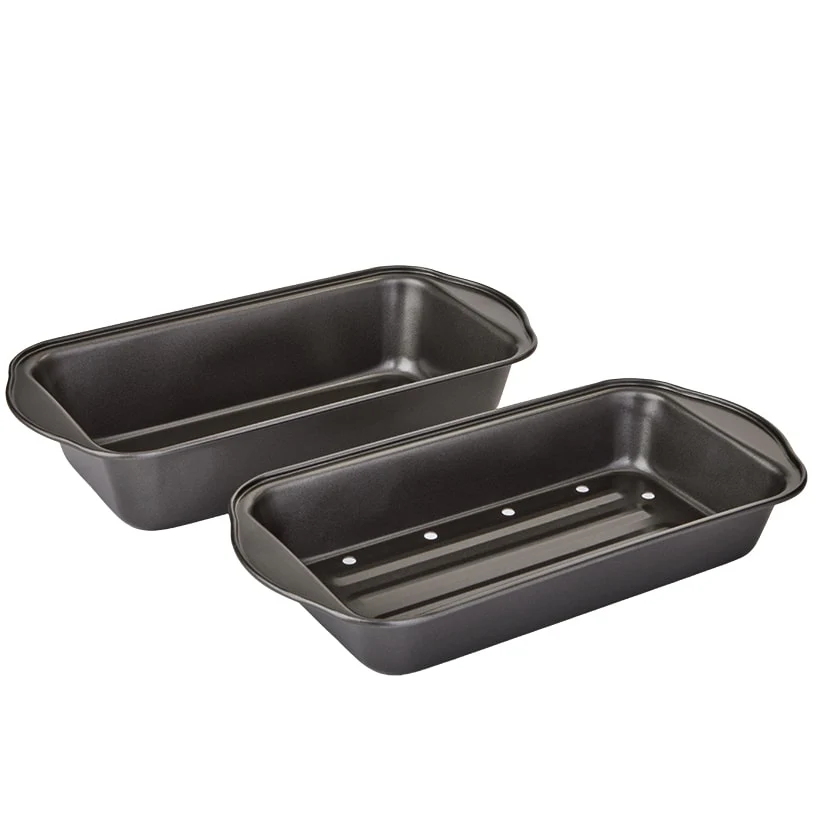Nonstick Meatloaf Pan with Drain Tray - Image 2