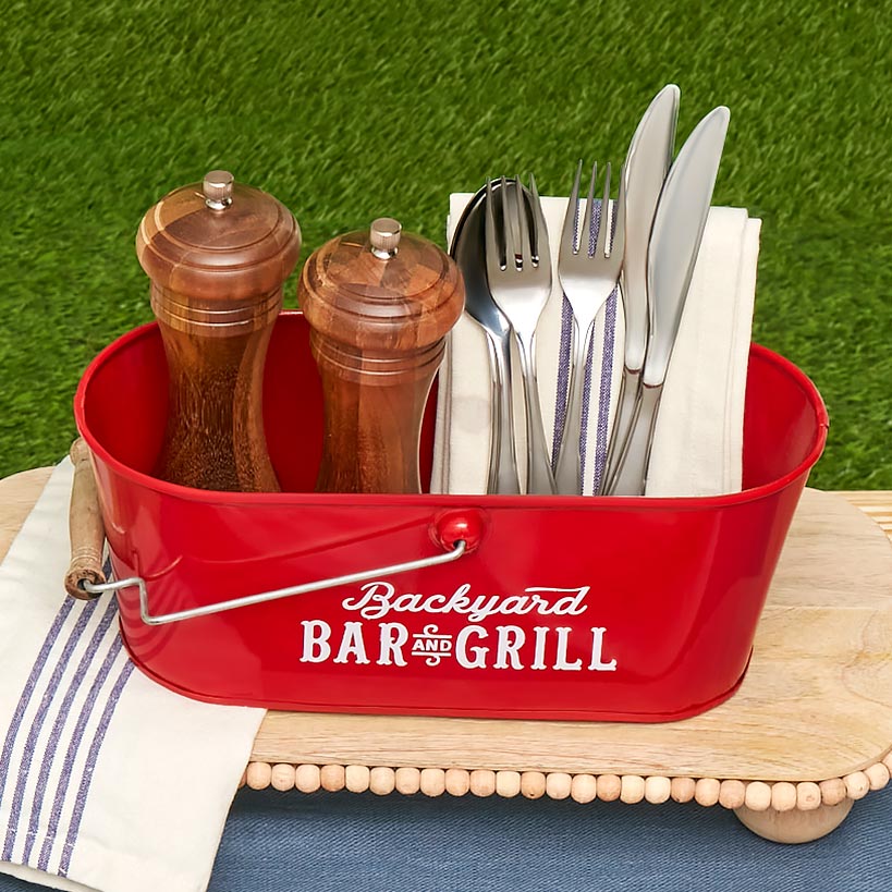 Outdoor BBQ Serving Tray or Caddy - Image 3