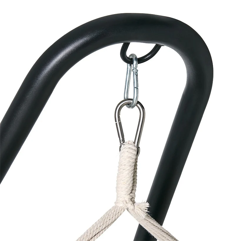 Outdoor Hammock Black Metal Stand - Image 3