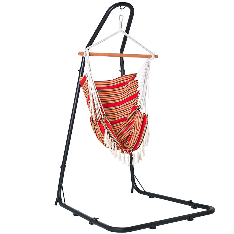 Outdoor Hammock Black Metal Stand - Image 4