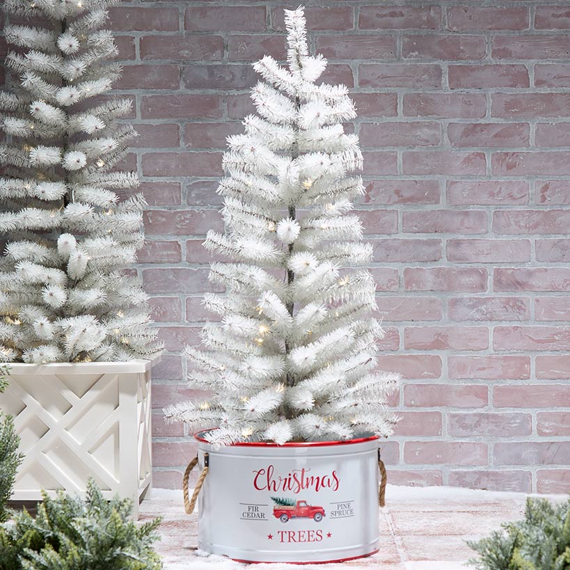 Outdoor Lighted Tinsel Tree 36 or 48 Inches - Image 2