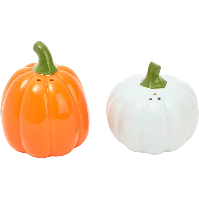 Pastel Fall Sentiments Pumpkin Salt and Pepper Shakers - Image 3