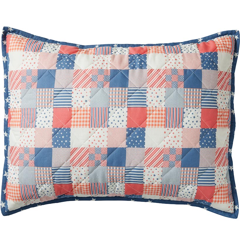 Patriotic Check Sham or Accent Pillow - Image 2