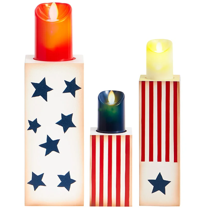 Patriotic LED Candle Set - Image 8