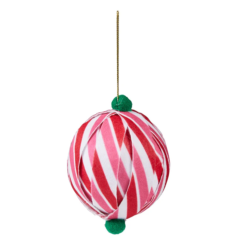 Patterned Paper Ball Ornaments Set of 2 - Image 7