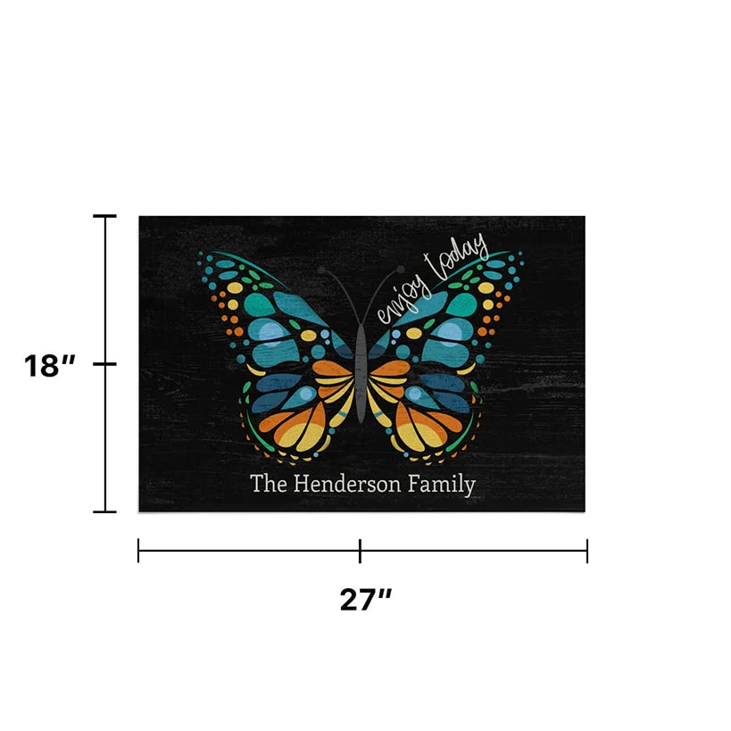 Personalized Butterfly Doormat - Image 2