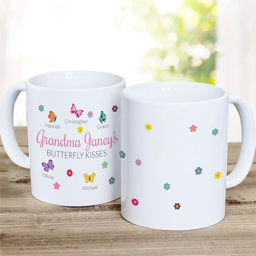 Personalized Butterfly Kisses Coffee Mug - Image 2