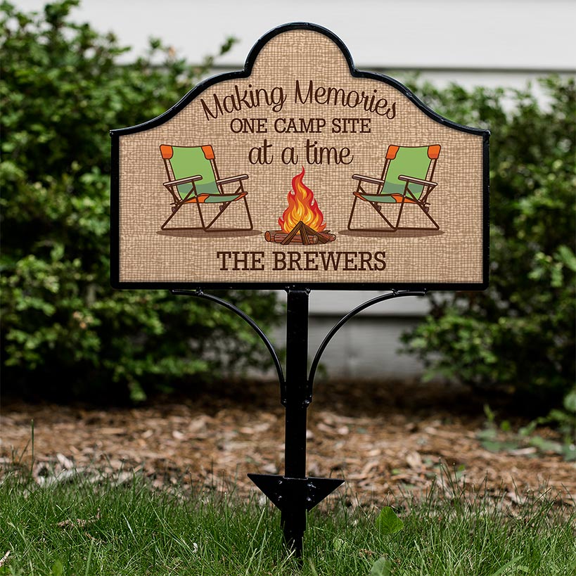 Personalized Camping Magnet Yard Sign - Image 3
