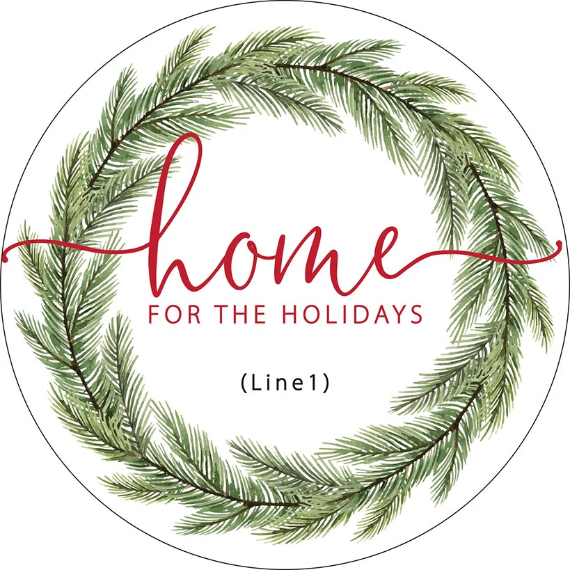 Personalized Christmas Wall Sign Pine Branches - Image 3