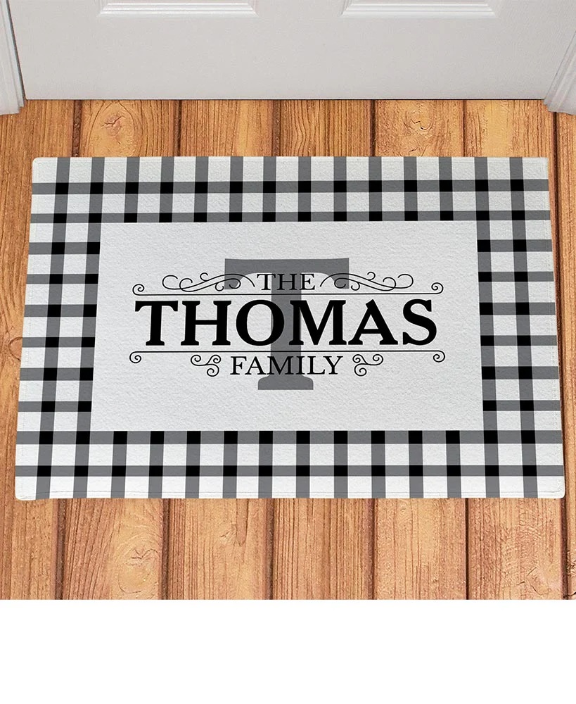 Personalized Country Plaid Doormats - Image 4