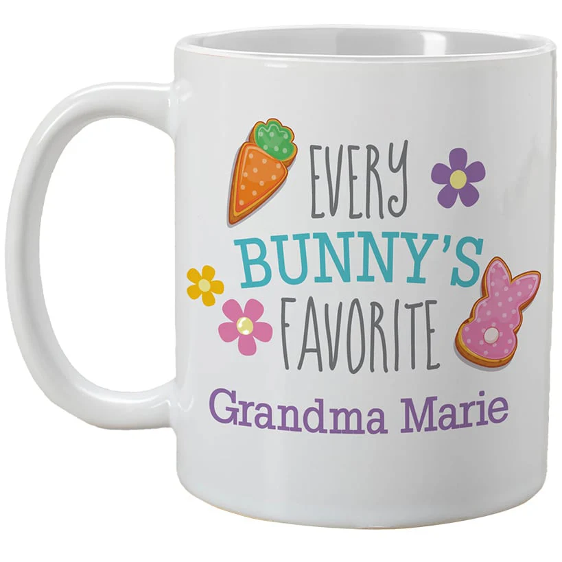 Personalized Easter Every Bunny Favorite Coffee Mug - Image 2