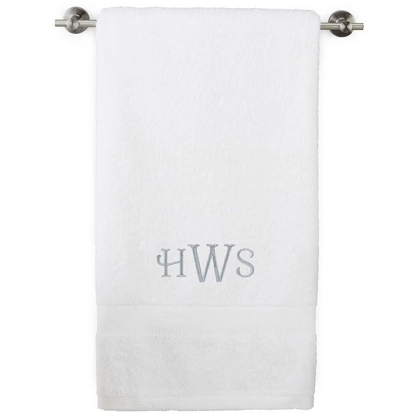 Personalized Embroidered White Bath Towels - Image 10