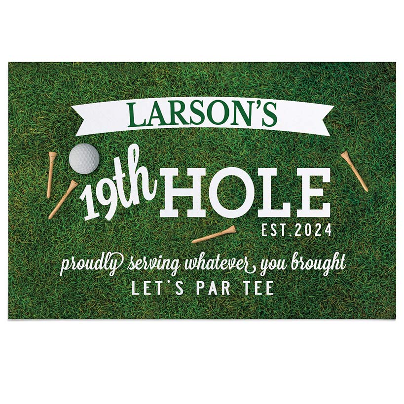 Personalized Golfer's Novelty Doormat - Image 3