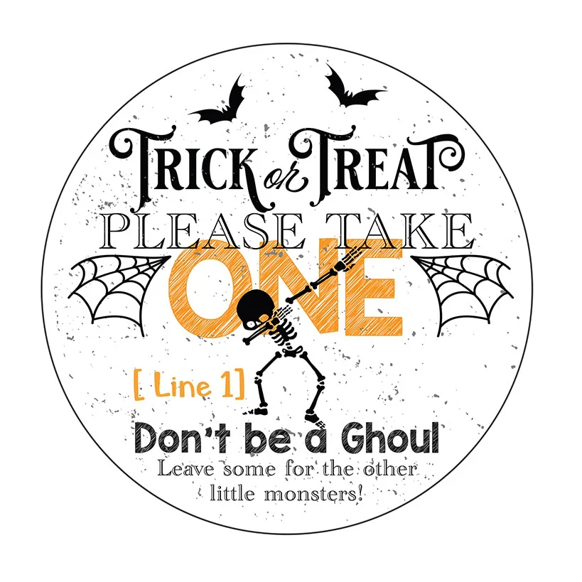 Personalized Halloween Take One Wall Sign - Image 2