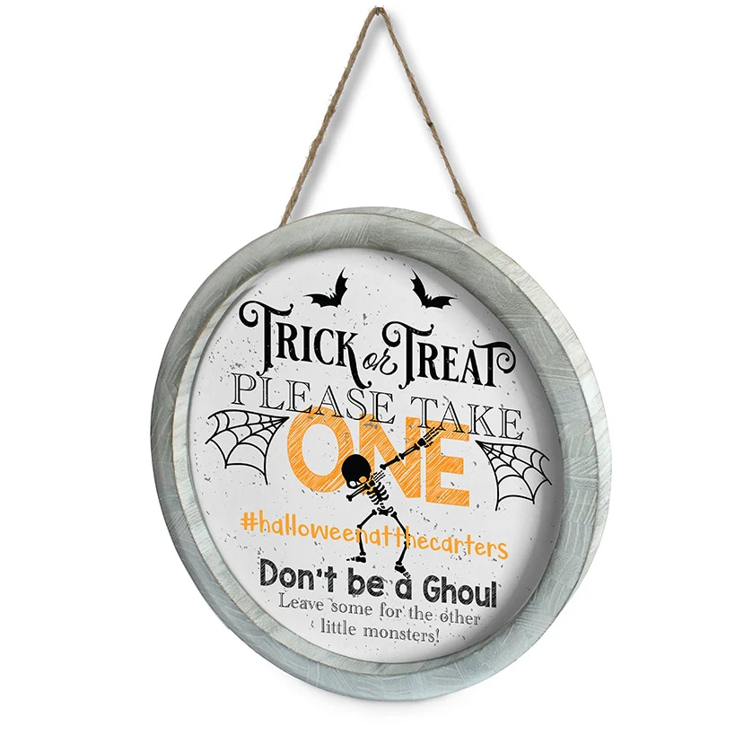 Personalized Halloween Take One Wall Sign - Image 3