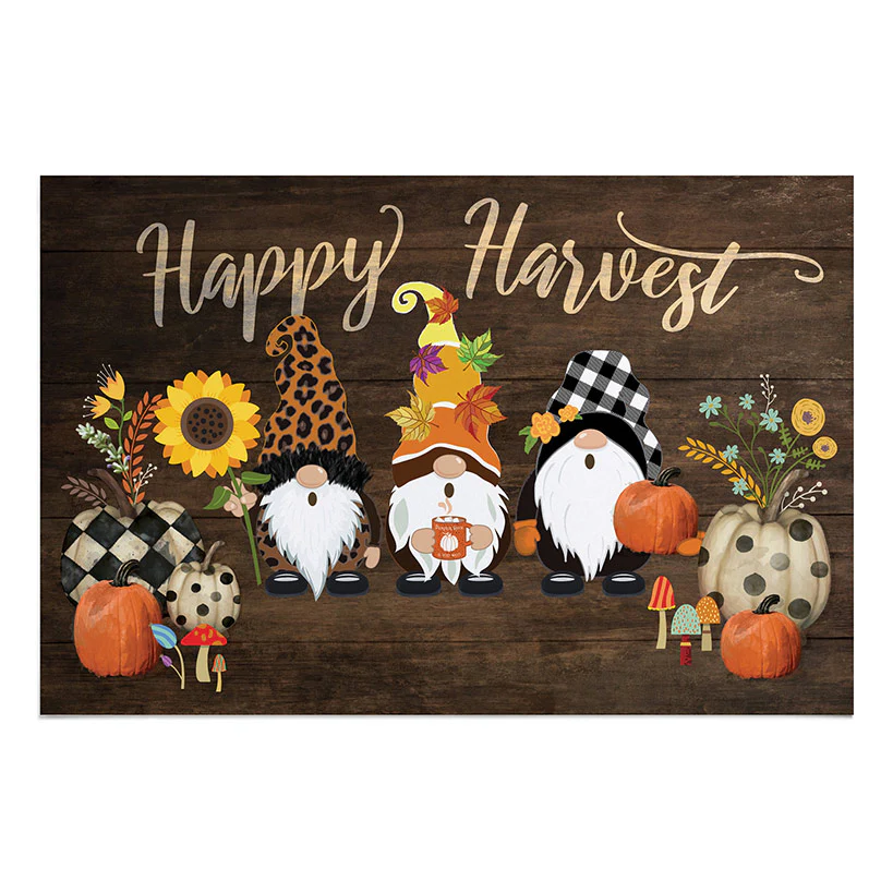 Personalized Harvest Gnome Doormat - Image 3