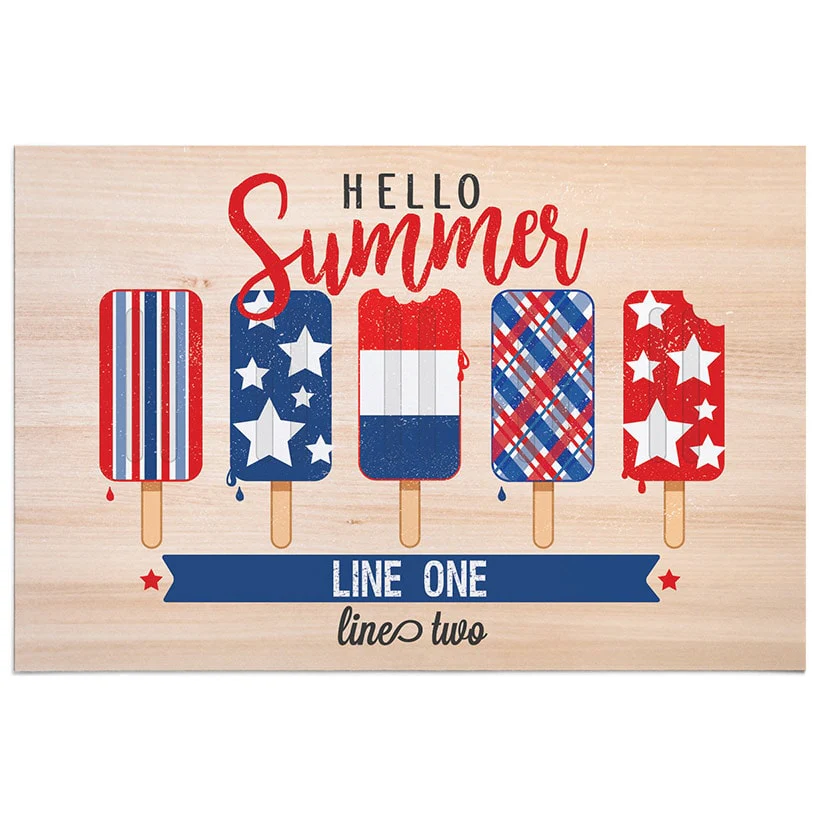 Personalized Hello Summer Doormat - Image 2