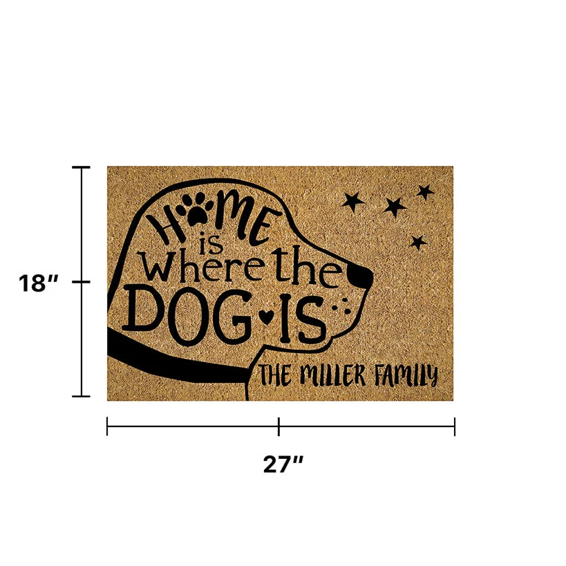 Personalized Home is Where is Dog or Cat Doormat - Image 4