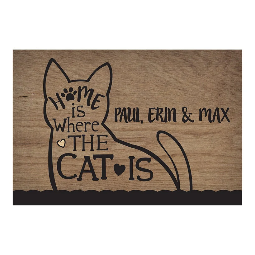 Personalized Home is Where is Dog or Cat Doormat - Image 5