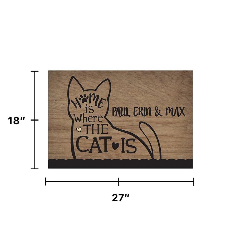 Personalized Home is Where is Dog or Cat Doormat - Image 6