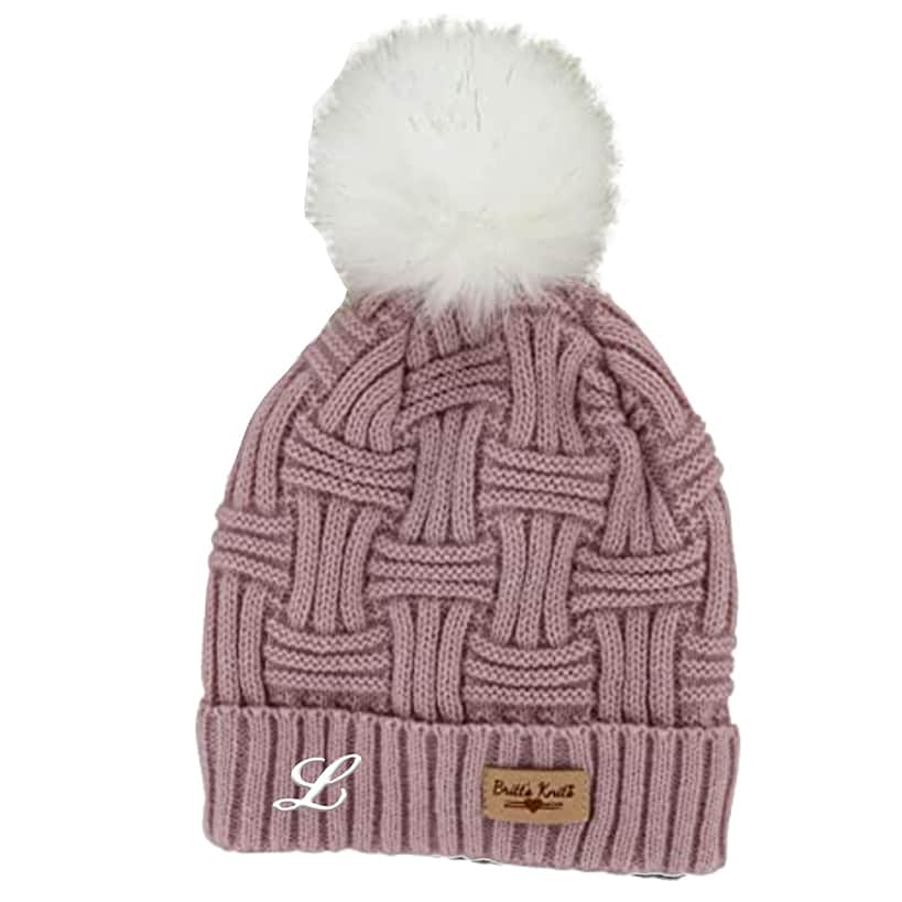 Personalized Initial Adult Knit Hat - Image 4