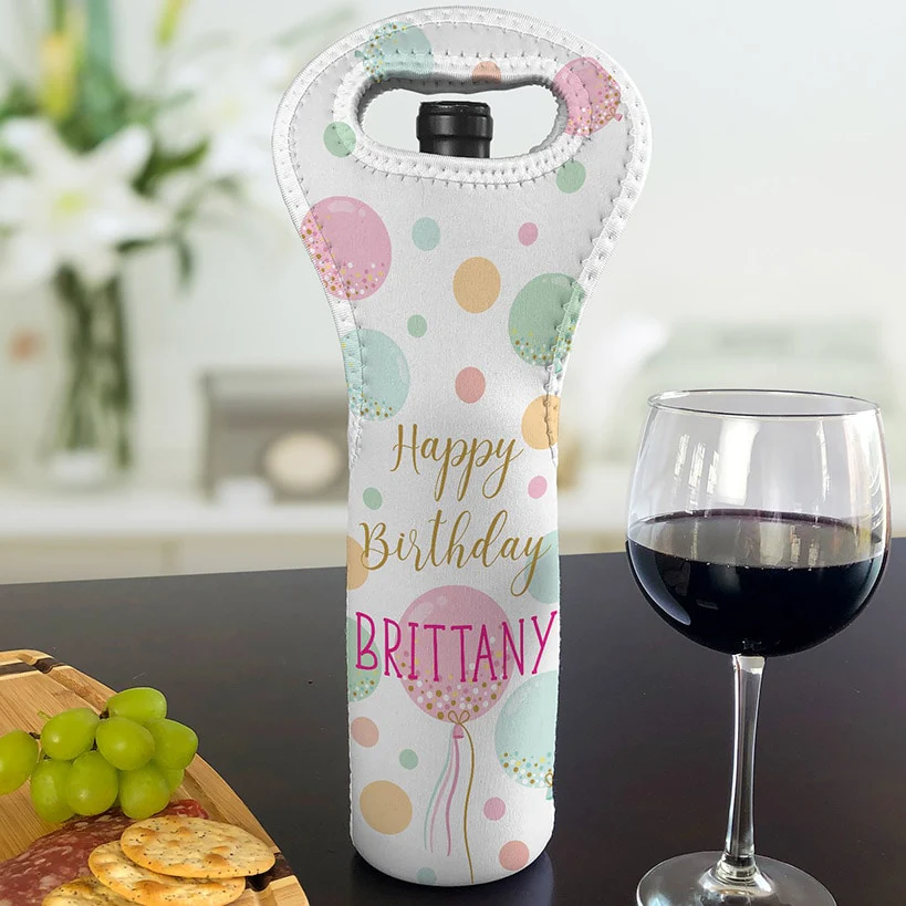 Personalized Insulated Wine Gift Bag - Image 3
