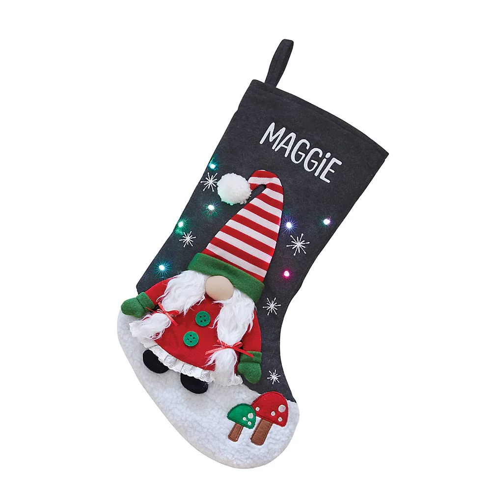Personalized LED Gnome Stocking - Image 5