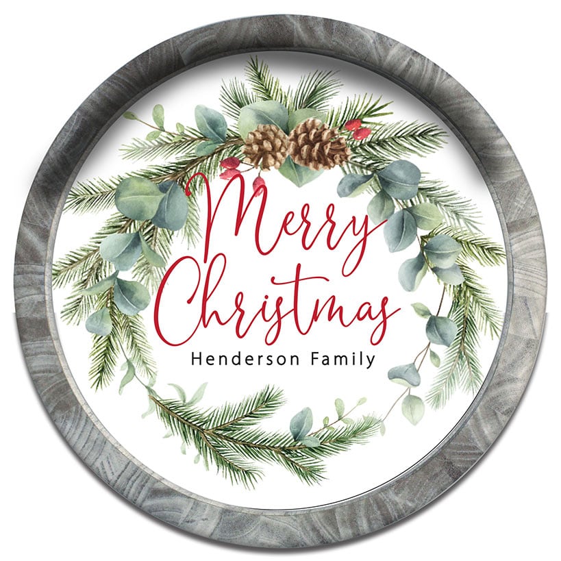 Personalized Merry Christmas Wall Sign - Image 2