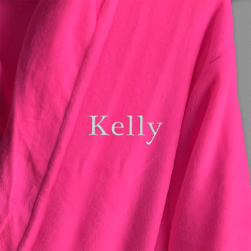Personalized Microfleece Robe - Image 9