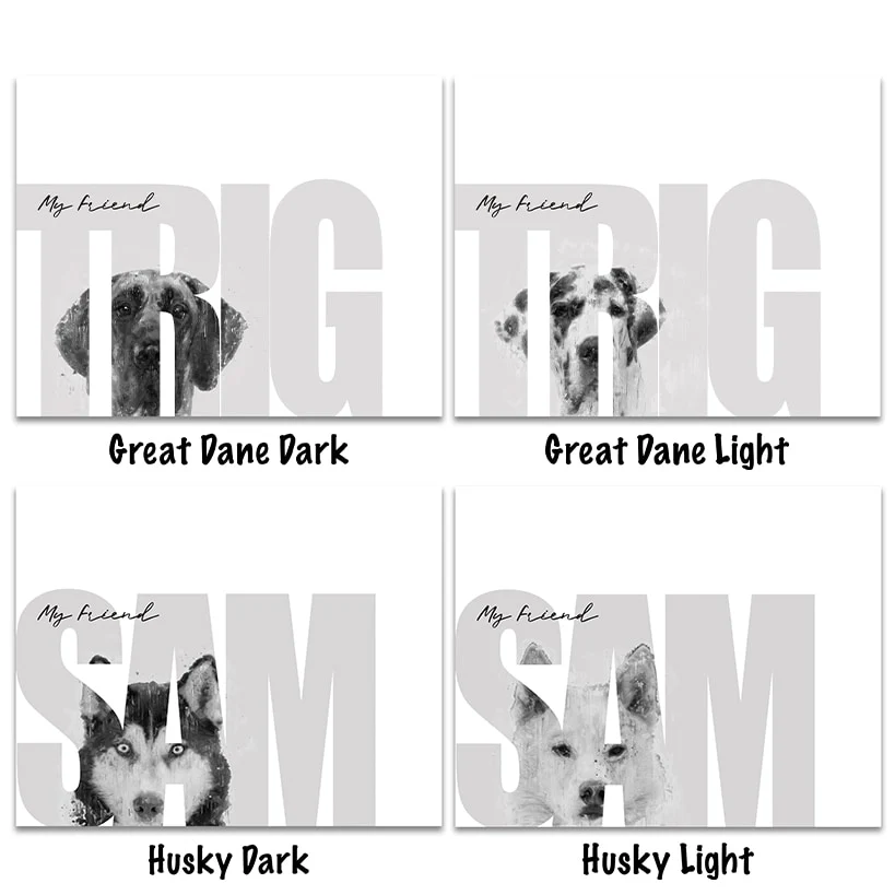 Personalized "My Friend" Dog Wall Hangings - Image 3