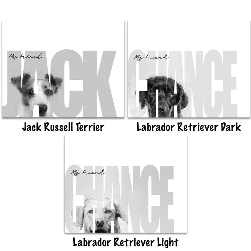 Personalized "My Friend" Dog Wall Hangings - Image 4