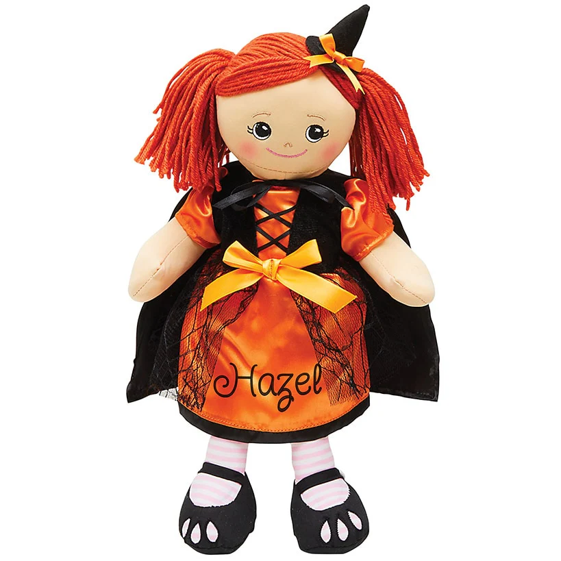 Personalized Rag Doll with Halloween Dress - Image 3