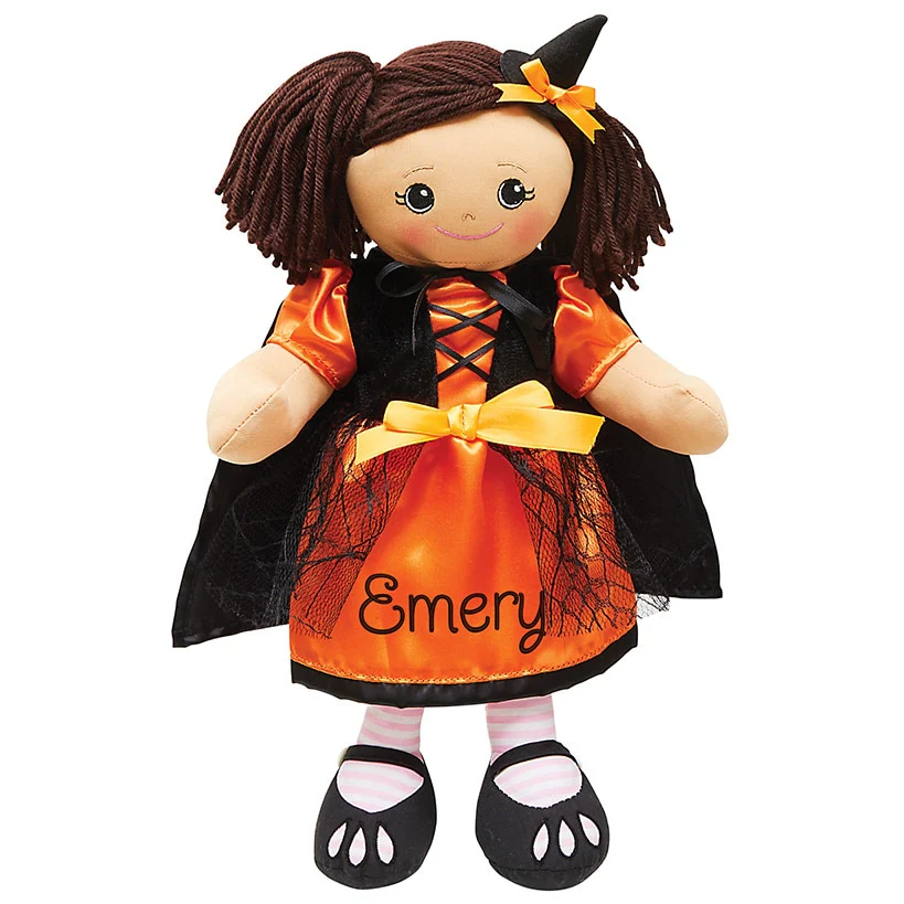 Personalized Rag Doll with Halloween Dress - Image 8