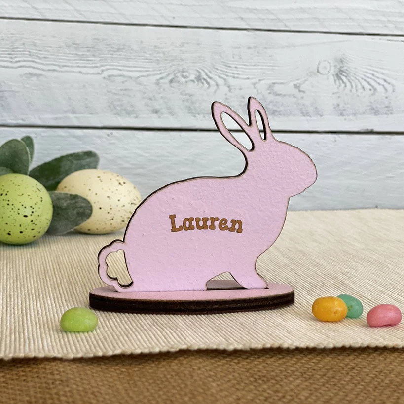 Personalized Standing Bunny Wood Gifts - Image 5