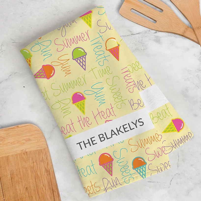 Personalized Summer Kitchen Towel - Image 5