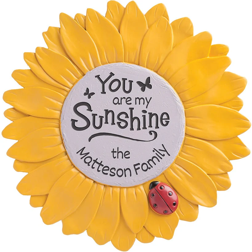 Personalized Sunflower Garden Stone - Image 3
