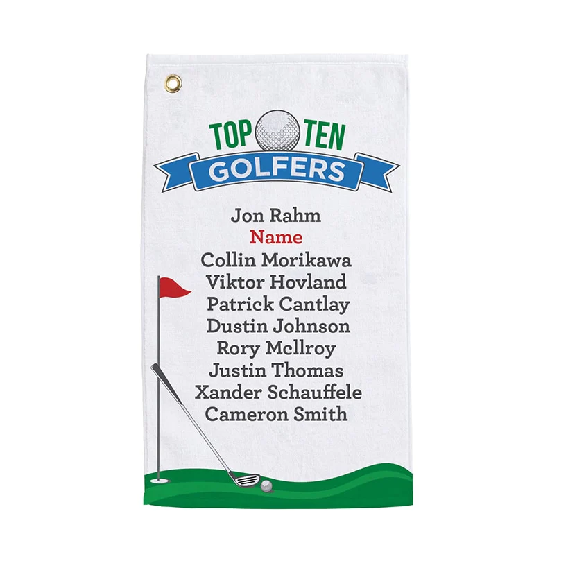 Personalized Top Ten Golf Towels - Image 5