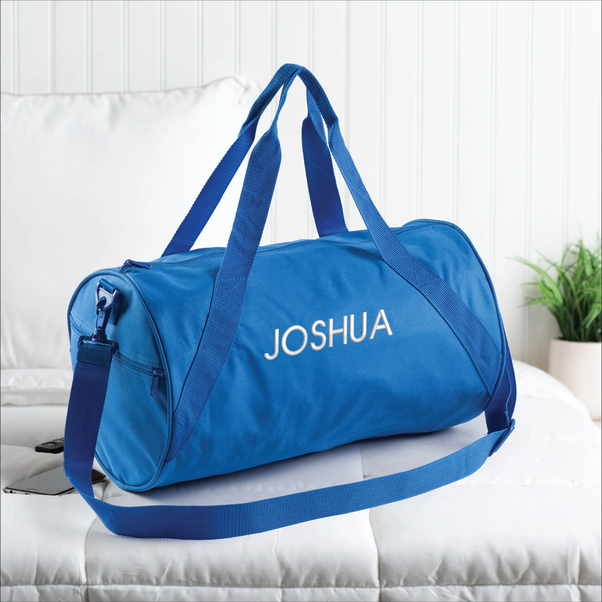 Personalized Travel Bag with White Block Name - Image 5