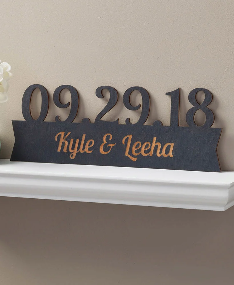 Personalized Wedding Our Special Day Wood Plaque