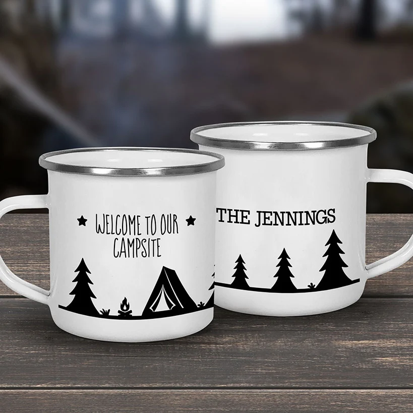Personalized Welcome To Our Campsite Camp Mug 11 oz