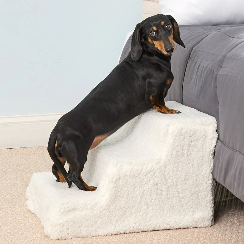Pet Parade® Three Step Stairs Dog and Cat Easy Access To Beds Couch - Image 3