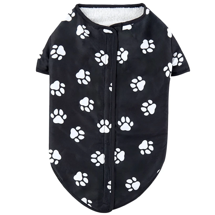 Pet Sherpa Jacket - Cozy, Reversible Design with Easy Fabric-Magic Closure - Image 3