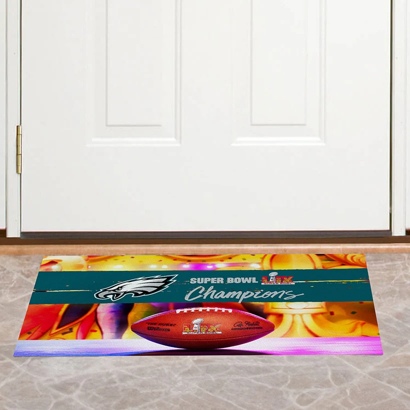 Philadelphia Eagles NFL 2025 Super Bowl LIX Parade Washable Rug