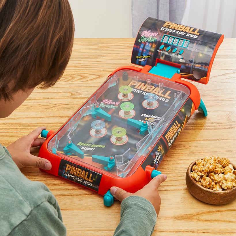 Pinball Table with Light and Sound-Arcade Action with Dual Flipper Controls - Image 3
